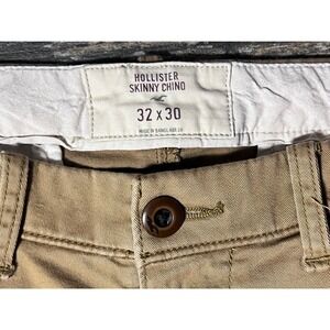 Vintage Hollister Skinny Chino Pants Mens 32x30 Casual Khaki Trousers Preppy
